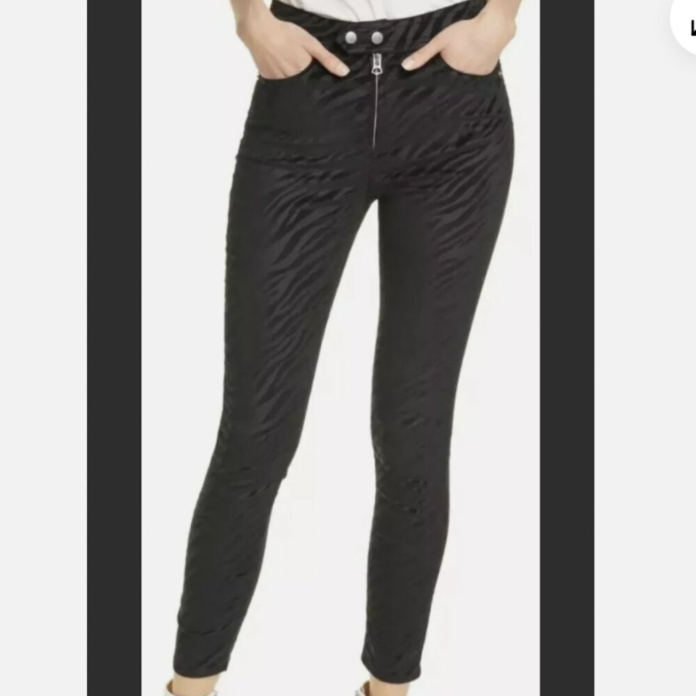 Rag and Bone Nina's Zebra-Stripe Skinny Jeans